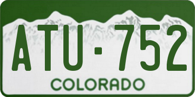 CO license plate ATU752