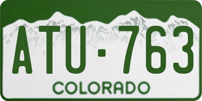 CO license plate ATU763