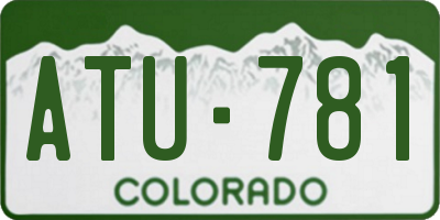 CO license plate ATU781