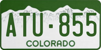 CO license plate ATU855