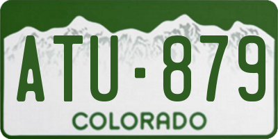 CO license plate ATU879