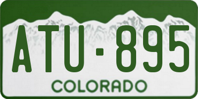 CO license plate ATU895