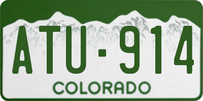 CO license plate ATU914