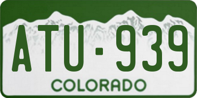 CO license plate ATU939