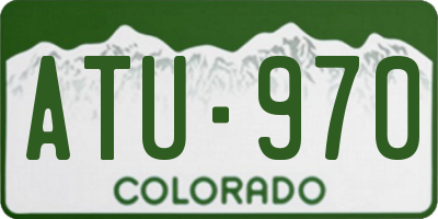 CO license plate ATU970