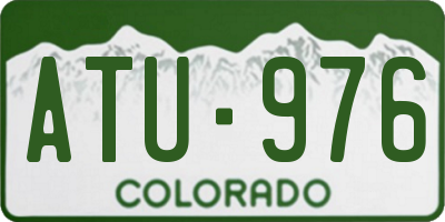 CO license plate ATU976