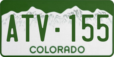 CO license plate ATV155