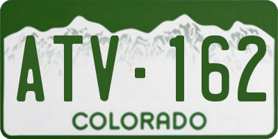 CO license plate ATV162