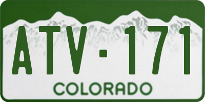 CO license plate ATV171