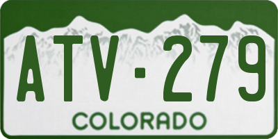 CO license plate ATV279