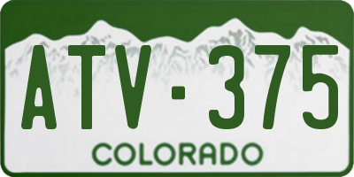 CO license plate ATV375