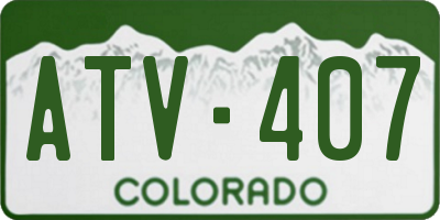 CO license plate ATV407
