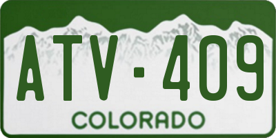 CO license plate ATV409