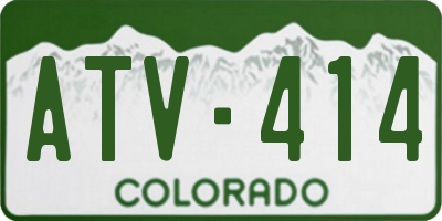 CO license plate ATV414