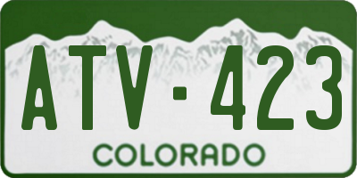 CO license plate ATV423