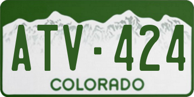 CO license plate ATV424