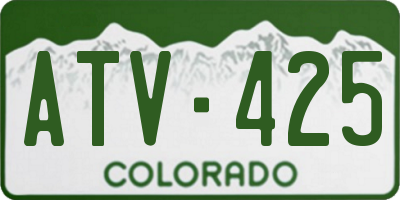 CO license plate ATV425
