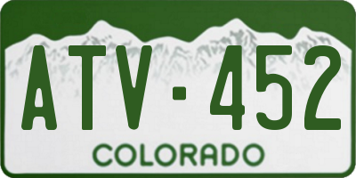 CO license plate ATV452