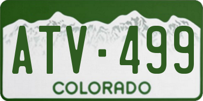 CO license plate ATV499