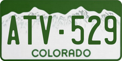 CO license plate ATV529