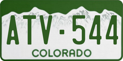 CO license plate ATV544