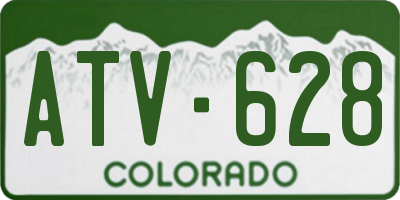 CO license plate ATV628