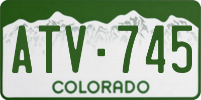 CO license plate ATV745