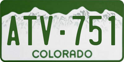 CO license plate ATV751