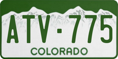 CO license plate ATV775