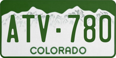 CO license plate ATV780