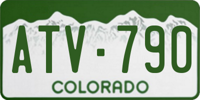CO license plate ATV790