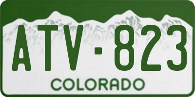 CO license plate ATV823
