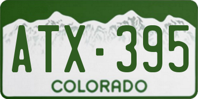 CO license plate ATX395