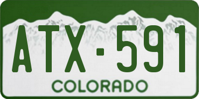 CO license plate ATX591