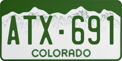 CO license plate ATX691