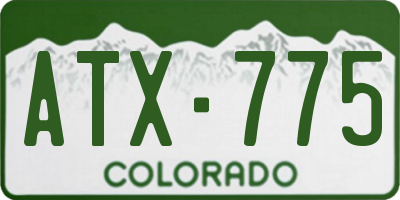 CO license plate ATX775