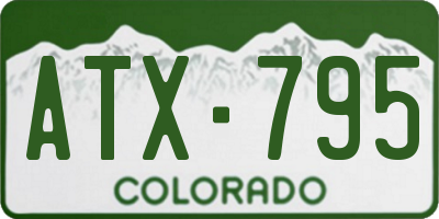 CO license plate ATX795