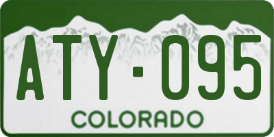CO license plate ATY095