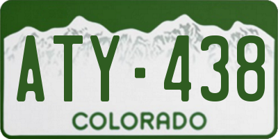 CO license plate ATY438