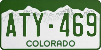 CO license plate ATY469