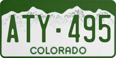 CO license plate ATY495