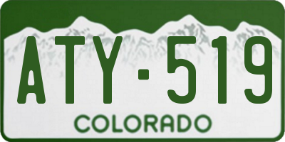 CO license plate ATY519