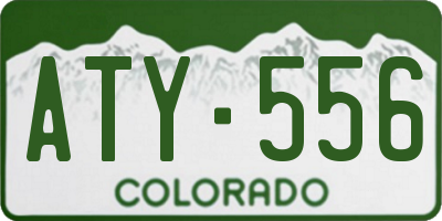 CO license plate ATY556