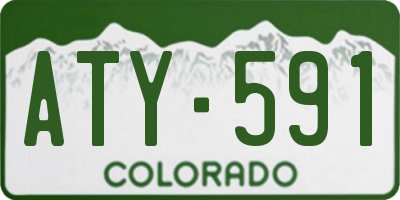 CO license plate ATY591