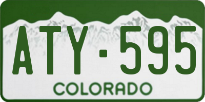 CO license plate ATY595