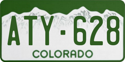 CO license plate ATY628