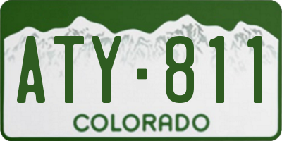 CO license plate ATY811