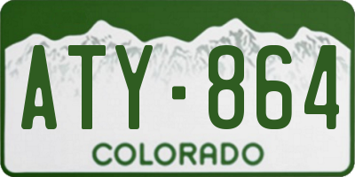 CO license plate ATY864