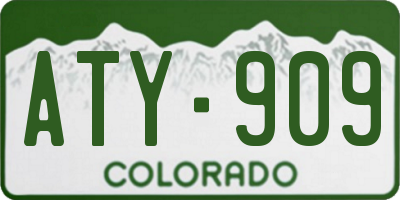 CO license plate ATY909