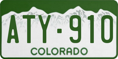 CO license plate ATY910